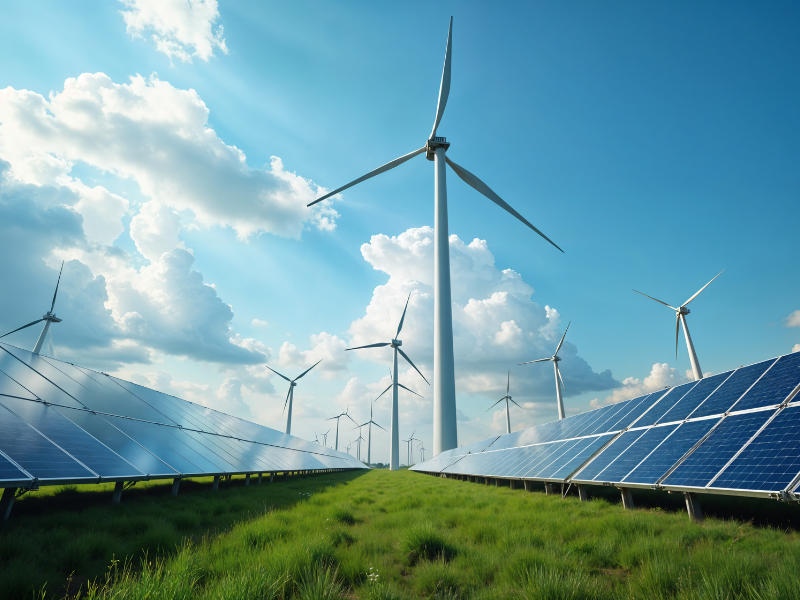 Renewable Energy. Wing & Solar